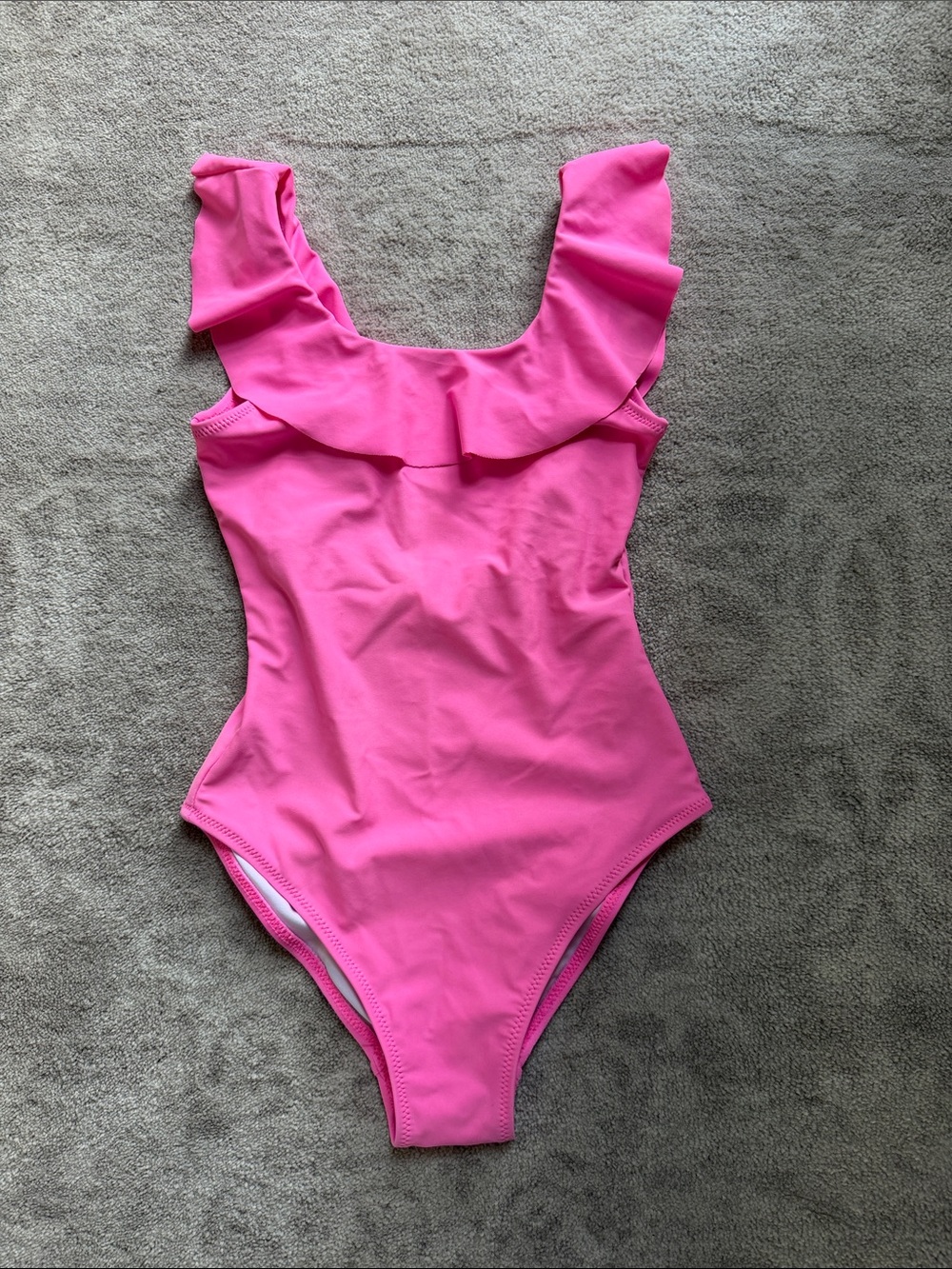 Stella Cove Hot Pink Ruffle One-Piece Swim